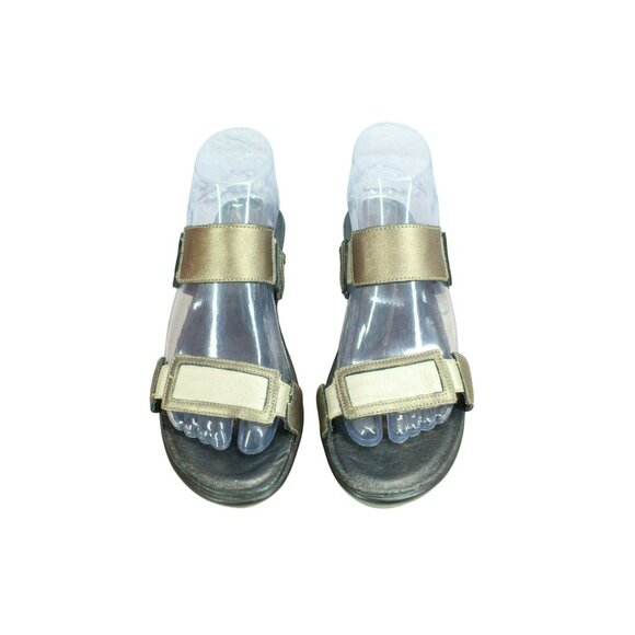 Naot Treasure Grecian Copper Brown Leather Slip-on Wedge Sandal Size 9.5 - Picture 5 of 10